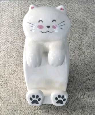 Ceramic Cat Sticky Note Holder Office Desk Decoration Cute Cat Lover Gift - Image 1 of 4