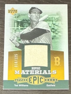 Ted WILLIAMS🔥2006 Upper Deck Epic Materials Jersey Relic #EM-TW1 10/125 - Picture 1 of 2