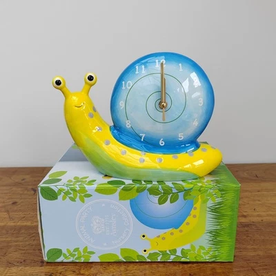 Aynsley Snail Table Clock Animal Party Nursery Collection BNIB New Boxed - Image 1 of 4