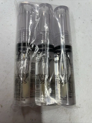 (Paquete de 3) NYX Maquillaje Mantequilla Brillo Labial Azúcar Vidrio BLG54 S18 Foto 1 de 4