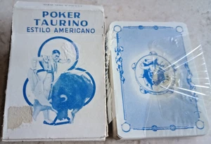 CARTE AMERICANE CLEMENTE JACQUES POKER TAURINO ESTILO MATADOR MESSICANO/SPAGNOLO - Foto 1 di 3