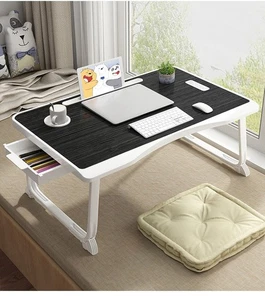Foldable Laptop Tray Lap Desk Stand Writing Bed Table Notebook Tray Cup Slot - Zdjęcie 1 z 16