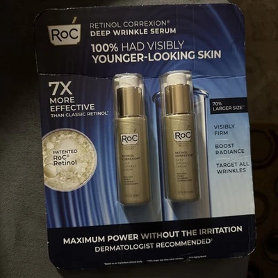 ROC Retinol Correxion Deep Wrinkle Serum 1.7 fl.oz. / 50 ml 2-Pack - Image 1 of 4