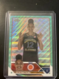 2023 Topps Chrome McDonald's All American JuJu Watkins Aqua Wave/199 - Imagen 1 de 2