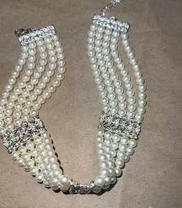 Vintage Avon 2002 Pearlesque Strass Choker Halskette in Original Avon Box - Bild 1 von 15