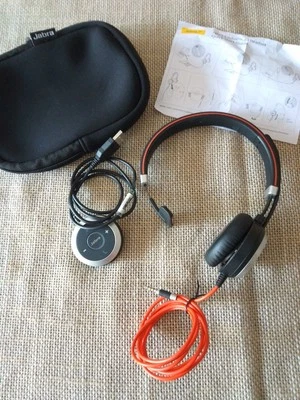 abra Evolve 40 MS Mono Headset - Black - Image 1 of 4