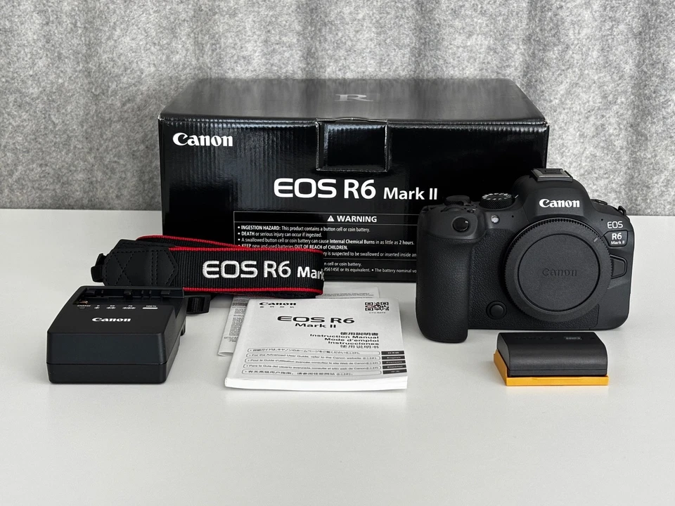 Canon EOS R6 Mark II 24.2 MP Digital Camera- Black (Body Only) - Image 1 of 4