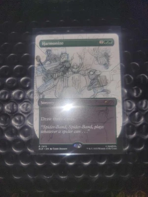 Harmonize #7015 Sketch Version Spider-Man Secret Lair MTG Rare - Image 1 of 4