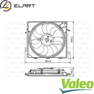FAN RADIATOR 696873 FOR RENAULT ESPACEV M5P401/403 1.8L R9M452/409 1.6L 4cyl - Picture 1 of 8