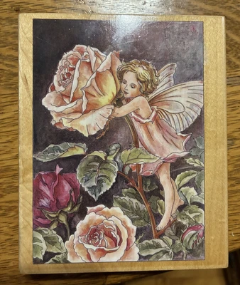 Estampillas Suceden Rosa Flor Hada Estampilla de Goma Artesanía Álbum de Recortes #90030 Barker Foto 1 de 3