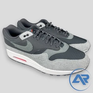 Nike Air Max 1 Premium 'Dark Smoke Grey' Black Men's Size 14 HJ9292-070 - Picture 1 of 6