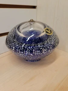 Blue & Silver Oil Lamp Hand Made in Poland Eagle Quality Products - Picture 1 of 12