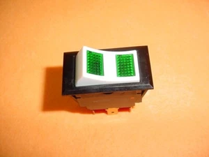 Eaton 4 terminals 12v/24v SPDT Illuminated Rocker On/Off/On SEE DESCRIPTION - Picture 1 of 10