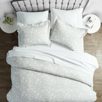 Juego de funda nórdica de 3 piezas rosa ultra suave de Kaycie gris moda premium Foto 1 de 4