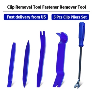 5pcs Car Trim Removal Tool Kit Interior Door Panel Clip Fastener Removal Set US - Picture 1 of 8