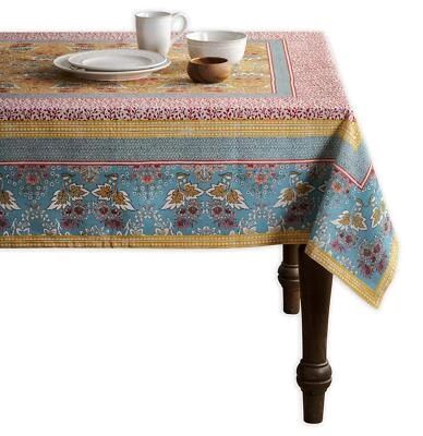 MAISON D' HERMINE Table Cloth 100% Cotton 54"x54" Decorative Tablecover Washable Square Tablecl...
