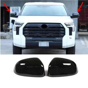 For Toyota Tundra 2022-2024 Bright Black ABS Side Mirrors Rearview Cover 2PCS - Bild 1 von 9