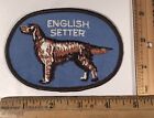Vintage English Setter Dog Breed Patch Sew On Animal New Old Stock Brown Border