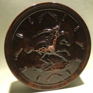 Vintage GUNS & BULLETS COWBOY Holland Form Wanduhr signiert 1983 BATTERIE FUNKTIONIERT - Bild 1 von 11