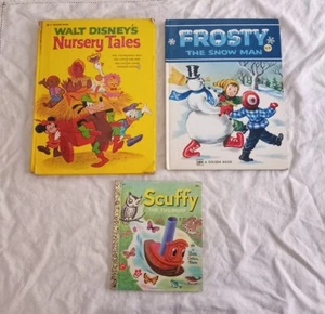 Vintage Children's Little Golden , Disney Hardcover Book Lot Of 3 - Picture 1 of 21