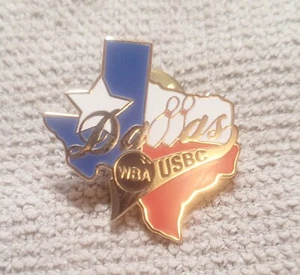 Dallas WBA USBC Pin Bowling Texas State Shape Free Shipping - Picture 1 of 2