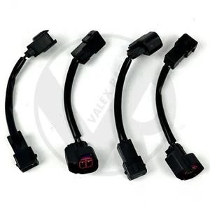 EV14 Fuel Injector Plug to Honda OBD 1 Harness Adapters (4 Pack) B D K H - Picture 1 of 4