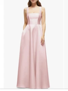 Dessy Collection Sleeveless Satin Dress Sz 4 $269 *1425 - Picture 1 of 4