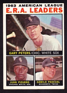 1964 TOPPS #2 GARY PETERS/JUAN PIZARRO/CAMILO PASCUAL - Picture 1 of 2