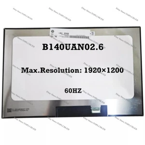 B140UAN02.6 14" Neu Laptop Slim LCD Bildschirm Anzeige 1920×1200 - Bild 1 von 1