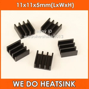 Disipador térmico de aluminio anodizado negro de 11*11*5 mm 20 piezas refrigeración para impresora 3D - Imagen 1 de 6