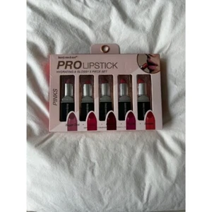 Beauty Now & Next Pro Lipstick Hydrating & Glossy 5 piece set pinks - Picture 1 of 2