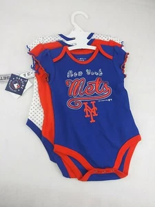 New York Yankees Girls 12 months Infant 3 Piece Creeper Set Genuine MLB w/tags - Picture 1 of 7