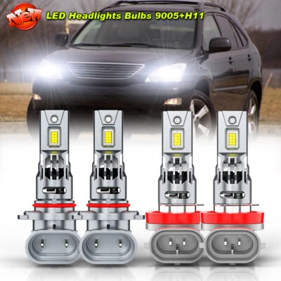 6000K 4x bombillas LED faros para Lexus RX330 2004-2006 RX350 2007 2008 2009 A++ Foto 1 de 4