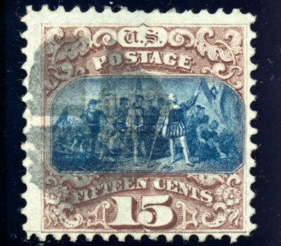 US 118 15c 1869 Pictorial issue Landing of Columbus type I fine used - Image 1 of 2