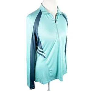 Kerrits Equestrian Zip Performance Pullover UPF 30+ Horse Riding Top Size L NEW - Picture 1 of 10