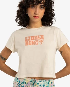 BILLABONG - Womens Tropic Break T-Shirt - Whitecap - Casual Short Sleeve Tee - Picture 1 of 2
