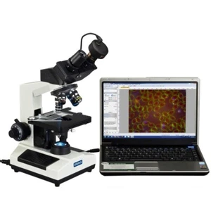 40X-2000X Advanced Darkfield Compound Microscopio binoculare LED con fotocamera 1,3 megapixel - Foto 1 di 8