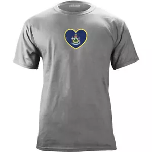 T-shirt Bandiera Stato Cuore Maine Originale - Foto 1 di 7