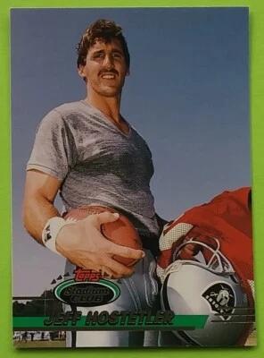 1993 Topps Stadium Club #330 Jeff Hostetler Football Card (Los Angeles Raiders) - Image 1 of 4