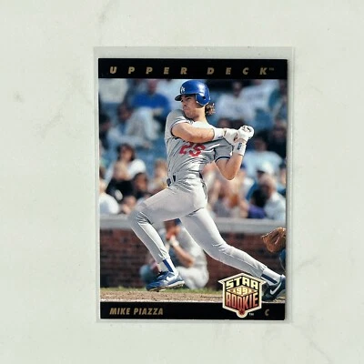 1993 Upper Deck Mike Piazza Los Angeles Dodgers Rookie RC Baseball Card - Image 1 of 2