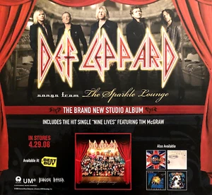 DEF LEPPARD: SONGS FROM THE SPARKLE LOUNGE ALBUM RELEASE—2008 MAGAZINE PRINT AD - Picture 1 of 1