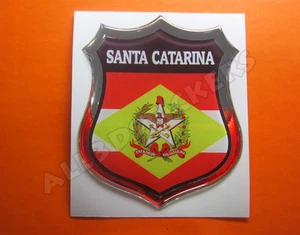 Pegatina Emblema 3D Relieve Bandera Santa Catarina- Todas las Banderas del MUNDO - Imagen 1 de 1