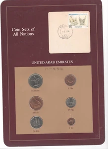 Coin Sets of All Nations UAE United Arab Emirates 6 Coins 1988-1989 - Picture 1 of 2