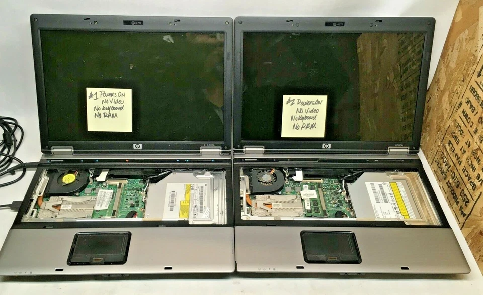 2 HP Compaq 6535b 14" AMD Laptops For Parts Power On No Video NO Keyboard JR - Image 1 of 4