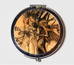 Rackham Tree Man Forest Fairytale Compact Mirror Make Up Pocket Mirror Cosmetic - Picture 1 of 2