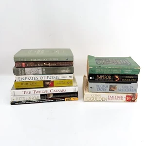 12 Roman Empire History & Novels Book Lot Roman People Rubicon Fall of Rome - Picture 1 of 11
