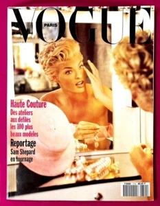 LINDA EVANGELISTA Karen Mulder GISELE ZELAUY Vogue Magazine Paris March 1991 Vtg - Picture 1 of 8