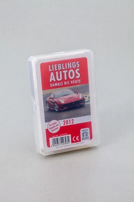 LIEBLINGS AUTOS Auto Quartett 2012 Baujahr Geburtsjahr 13. Geburtstag Geschenk Spielkarten Neu