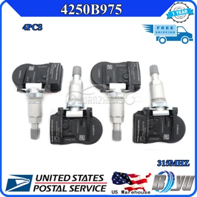 4 piezas para Mitsubishi Lancer Outlander Sport NUEVO 4250B975 SENSOR DE PRESIÓN DE NEUMÁTICOS TPMS Foto 1 de 4