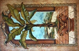 PALM TREE VASE ART PRINT Amazing Poster RARE NEW 24X36 - Picture 1 of 1